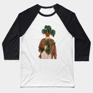 Plant Head, Girl Illustration 7 Baseball T-Shirt